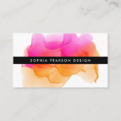 水モダン色ブロ名刺 名刺 (正面)