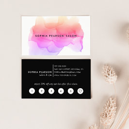 水モダン色ブロ ロイヤリティカード