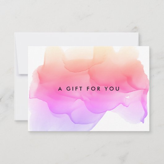 水モダン色ブロ |商品券 (正面)