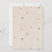 水モダン色ベアワン誕生日 招待状 (裏面)