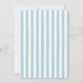 水モダン色ベビーブランチ招待状 招待状 (裏面)