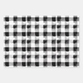 水モダン色ボウジンガムハートの結婚贈り物 ラッピングペーパーシート (正面2)