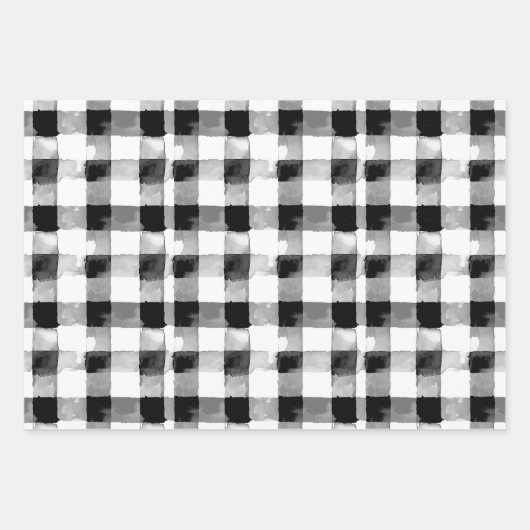 水モダン色ボウジンガムハートの結婚贈り物 ラッピングペーパーシート (正面2)