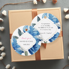 水モダン色ボホインディゴブルー抽象芸術 フェイバータグ