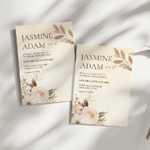 水モダン色ボホフローラ秋結婚の