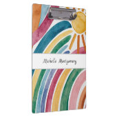 水モダン色ボホレインボーアンドサンシャインカスタム クリップボード (右)