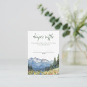 水モダン色マウンテンおむつラッフル エンクロージャーカード (スタンド正面)