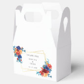 水モダン色メキシカンフィエスタフラワー結婚ズ フェイバーボックス (オープン)