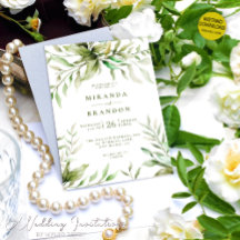 水モダン色ユーカリの葉結婚の