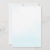 水モダン色レインボーハート誕生日 招待状 (裏面)