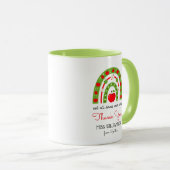 水モダン色レインボー先生ありがとうギフトC マグカップ (正面右)