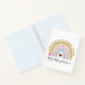 水モダン色レインボー先生サンキューギフト ノートブック (内部)