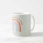 水モダン色レインボー先生サンキューマグ コーヒーマグカップ (正面右)
