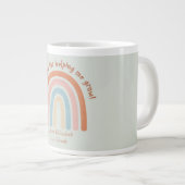 水モダン色レインボー先生サンキューマグ ジャンボコーヒーマグカップ (正面右)