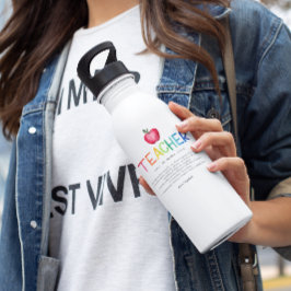 水モダン色レインボー先生 ウォーターボトル