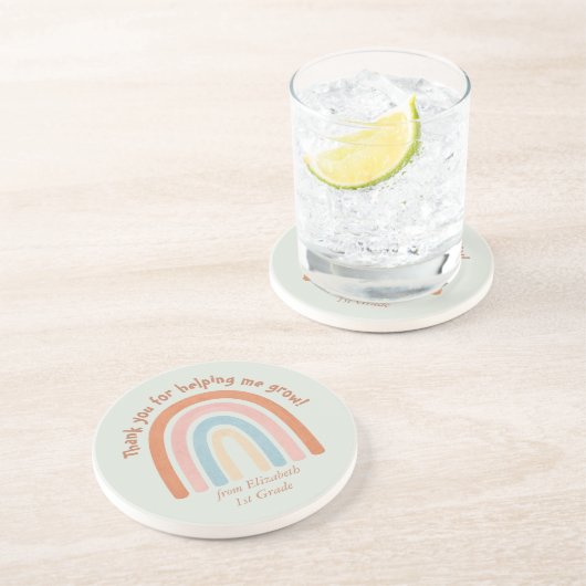 水モダン色レインボー先生 コースター (側面)