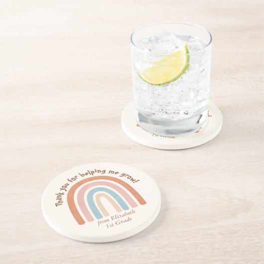 水モダン色レインボー先生 コースター (側面)