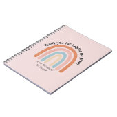 水モダン色レインボー先生 ノートブック (左側)