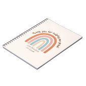 水モダン色レインボー先生 ノートブック (左側)