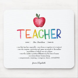 水モダン色レインボー先生 マウスパッド