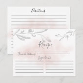 水モダン色レシピカード ポストカード (正面/裏面)