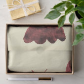 水モダン色レッドクリームロブスター模様 薄葉紙 (ギフト)