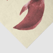 水モダン色レッドクリームロブスター模様 薄葉紙 (詳細)