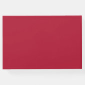 水モダン色レッドブルーフローラ結婚ズ ゲストブック (裏面)