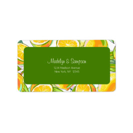 水モダン色レモンガーデンイエロー ラベル