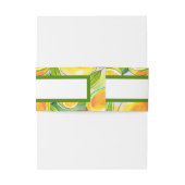 水モダン色レモンガーデンイエロー 招待状ベリーバンド (裏面例)