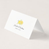 水モダン色レモンサマー結婚ズプレイス (裏面)