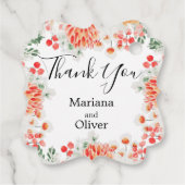 水モダン色ワイルドフラワートレンディーフローラ フェイバータグ (裏面)