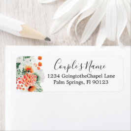 水モダン色ワイルドフラワートレンディーフローラ ラベル