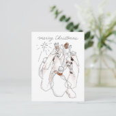 水モダン色出生シーン(追加文字付) ポストカード (スタンド正面)