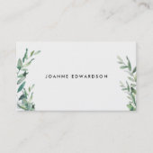 水モダン色分岐リースプロフェッショナル 名刺 (正面)