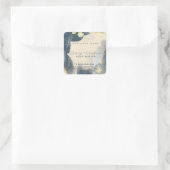 水モダン色抽象芸術分岐製品 スクエアシール (バッグ)