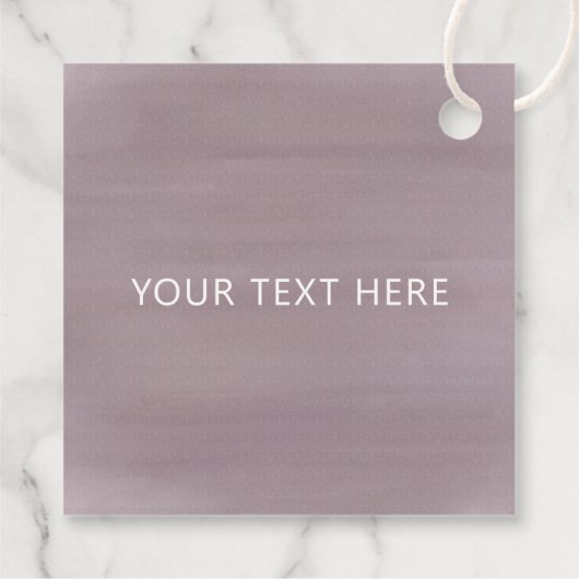 水モダン色抽象芸術結婚式の引き出物ギフトラベル フェイバータグ (裏面)