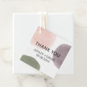 水モダン色抽象芸術結婚式の引き出物ギフトラベル フェイバータグ (インサイチュ)