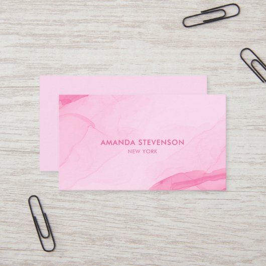 水モダン色抽象芸術II 名刺 (正面/裏面インサイチュ)