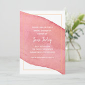 水モダン色招待状 招待状 (スタンド正面)