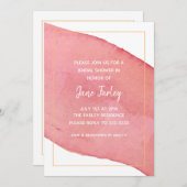 水モダン色招待状 招待状 (正面/裏面)