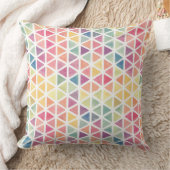 水モダン色数々の三角形パターン（の模様が）ある | クッション (ブランケット)