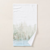 水モダン色木地風風呂タオルセット バスタオルセット (ハンドタオル)