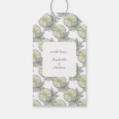 水モダン色柑橘系サマーガーデンありがとう ギフトタグ (裏面)