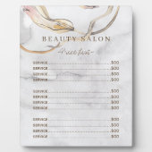 水モダン色洗浄グレーサロン価格表 フォトプラーク (正面)