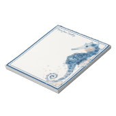 水モダン色海シーホース航海の ノートパッド (回転)