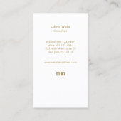 水モダン色海波名刺 名刺 (裏面)