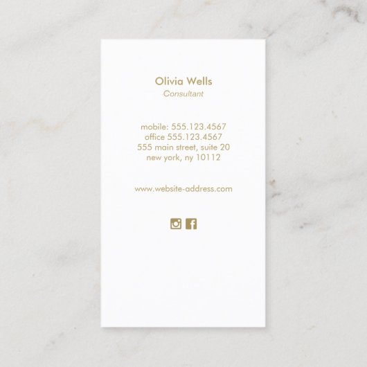 水モダン色海波名刺 名刺 (裏面)