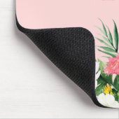 水モダン色熱帯フローラM マウスパッド (コーナー)