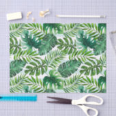 水モダン色熱帯植物学 薄葉紙 (クラフト)